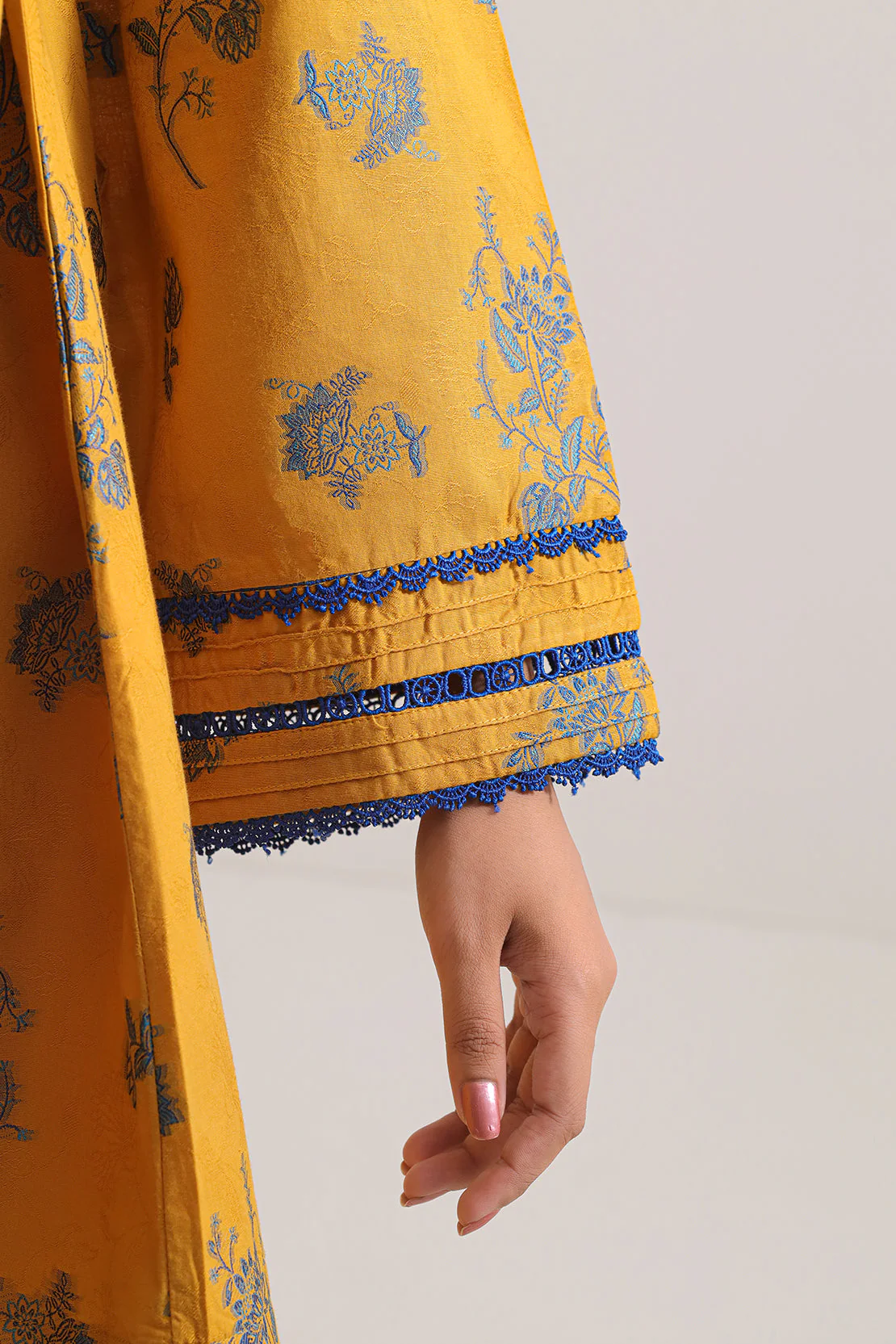 Cotton Jacquard Stitched 2 Piece (Shirt/Trouser) - Image 6