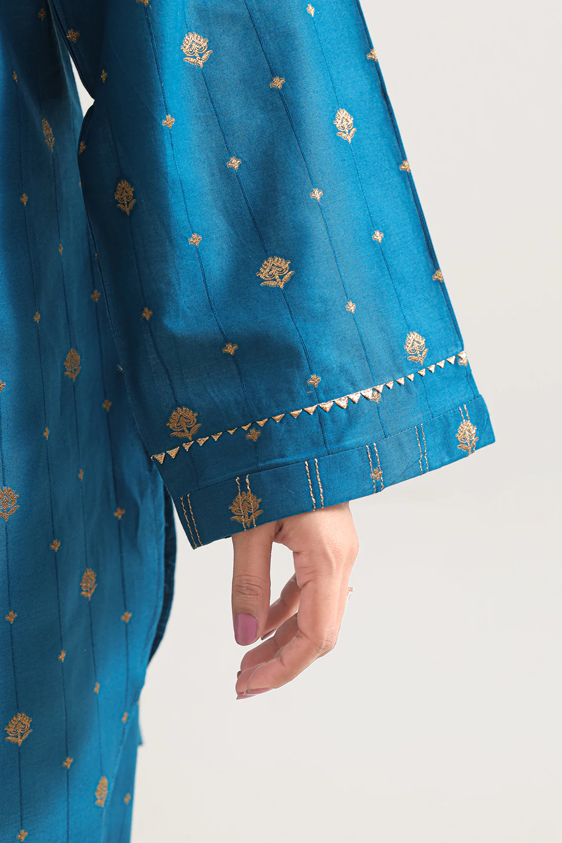 Cotton Jacquard Stitched 2 Piece (Shirt/Trouser) - Image 3