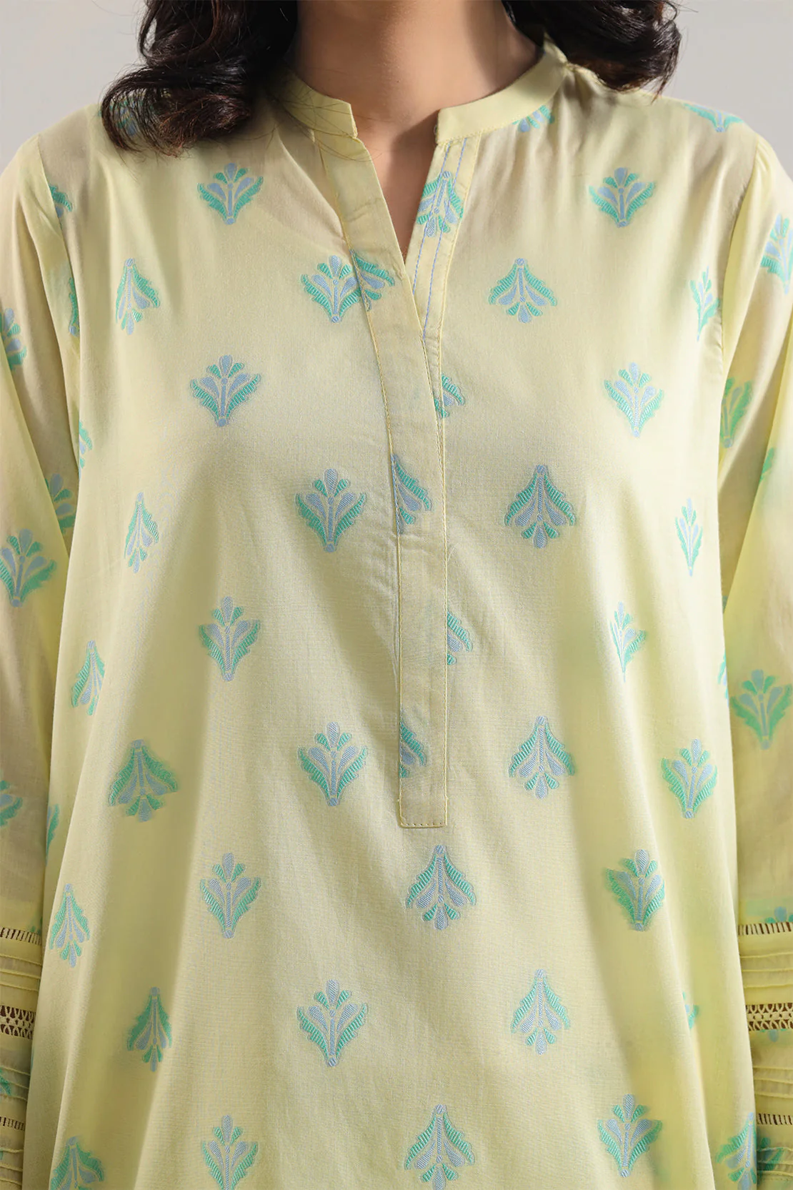 Cotton Jacquard Stitched 2 Piece (Shirt/Trouser) - Image 4