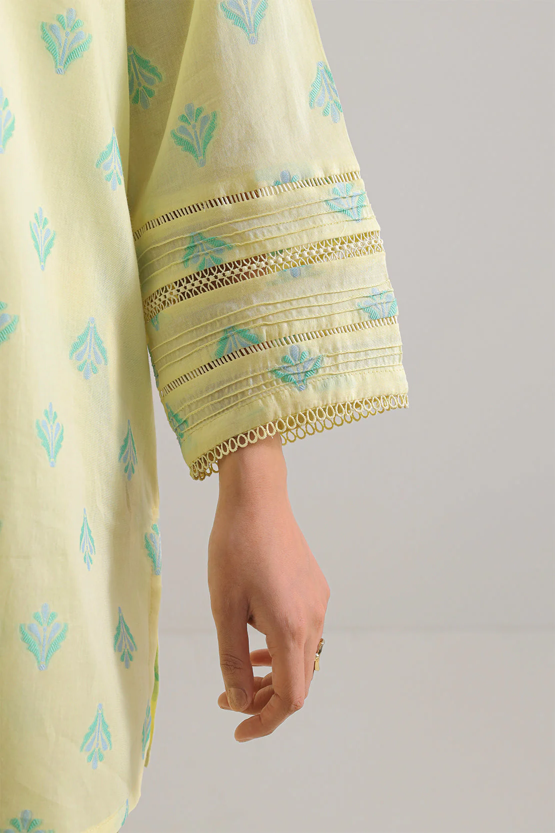 Cotton Jacquard Stitched 2 Piece (Shirt/Trouser) - Image 5