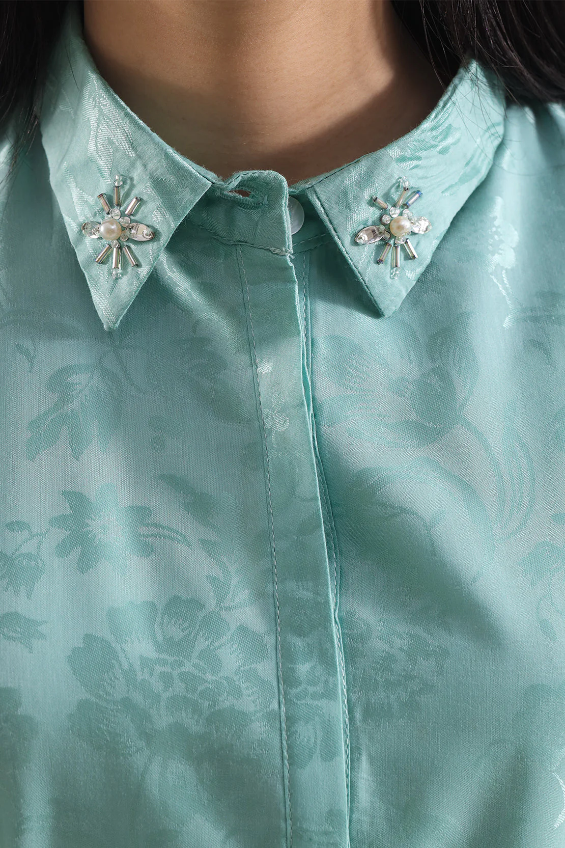 Cotton Jacquard Stitched 2 Piece (Shirt/Trouser) - Image 4