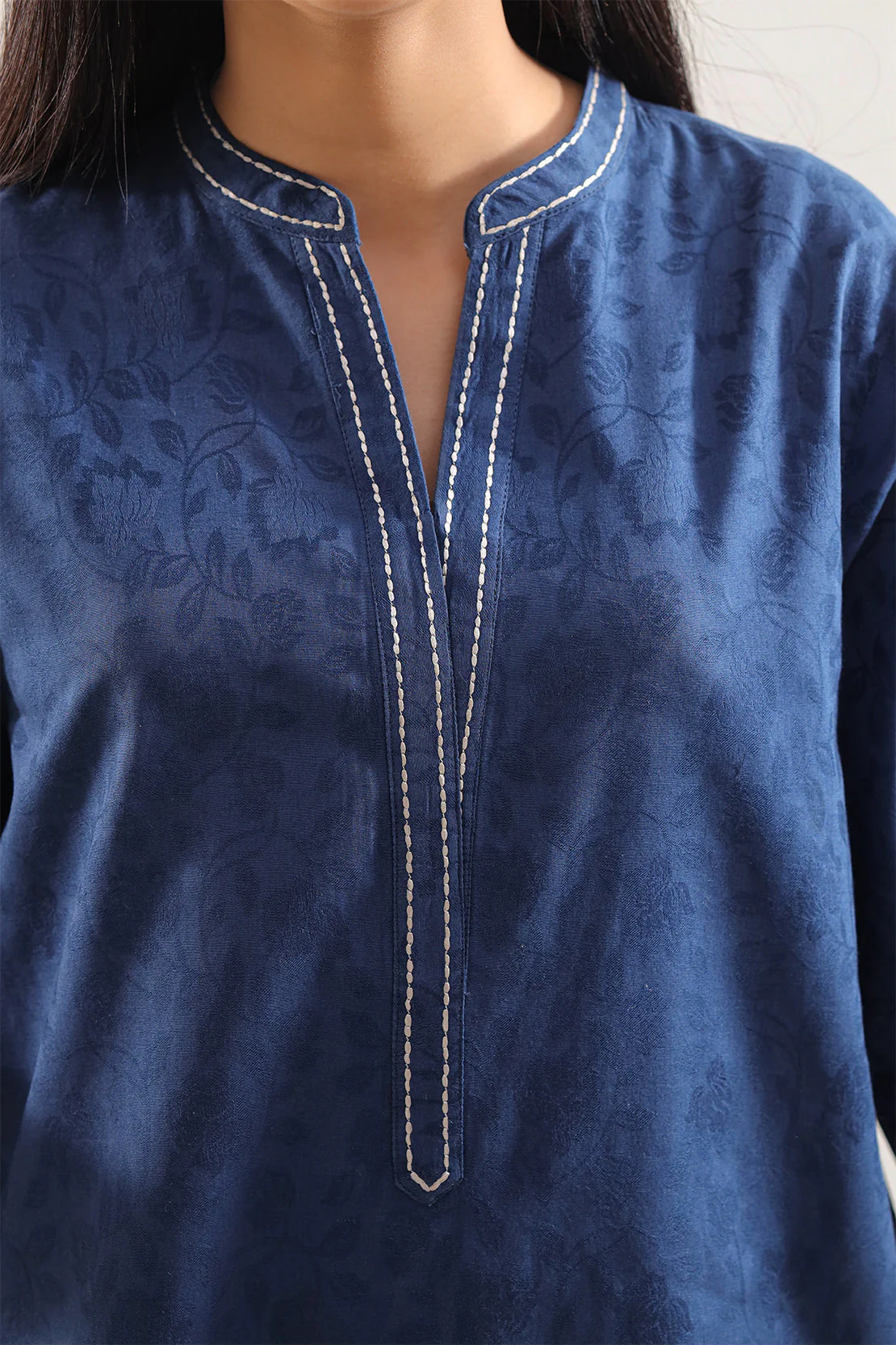 Cotton Jacquard Stitched 2 Piece (Shirt/Trouser) - Image 3