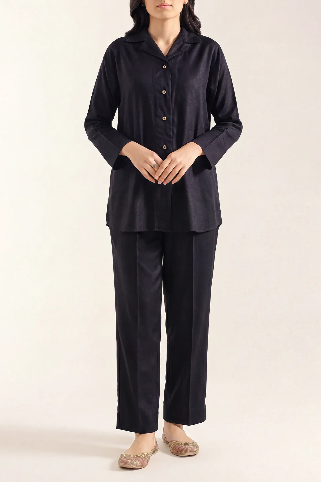 Cotton Jacquard Stitched 2 Piece (Shirt/Trouser)