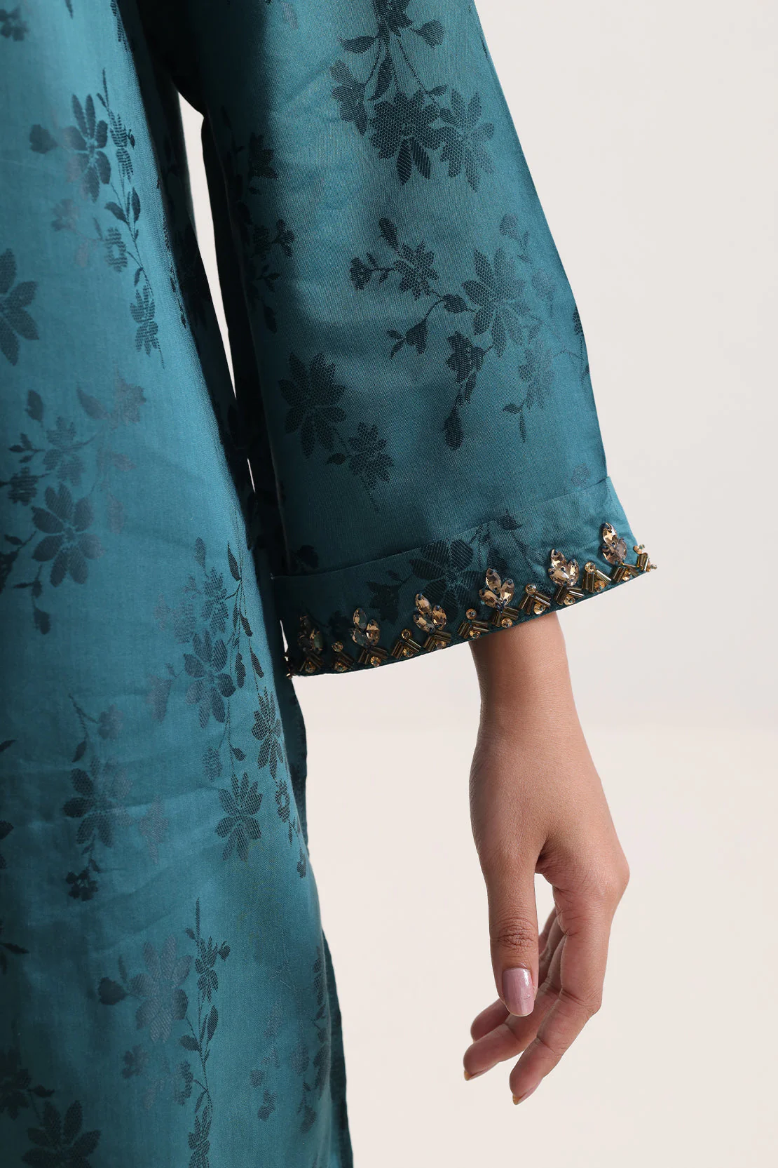 Cotton Jacquard Stitched 2 Piece (Shirt/Trouser) - Image 5