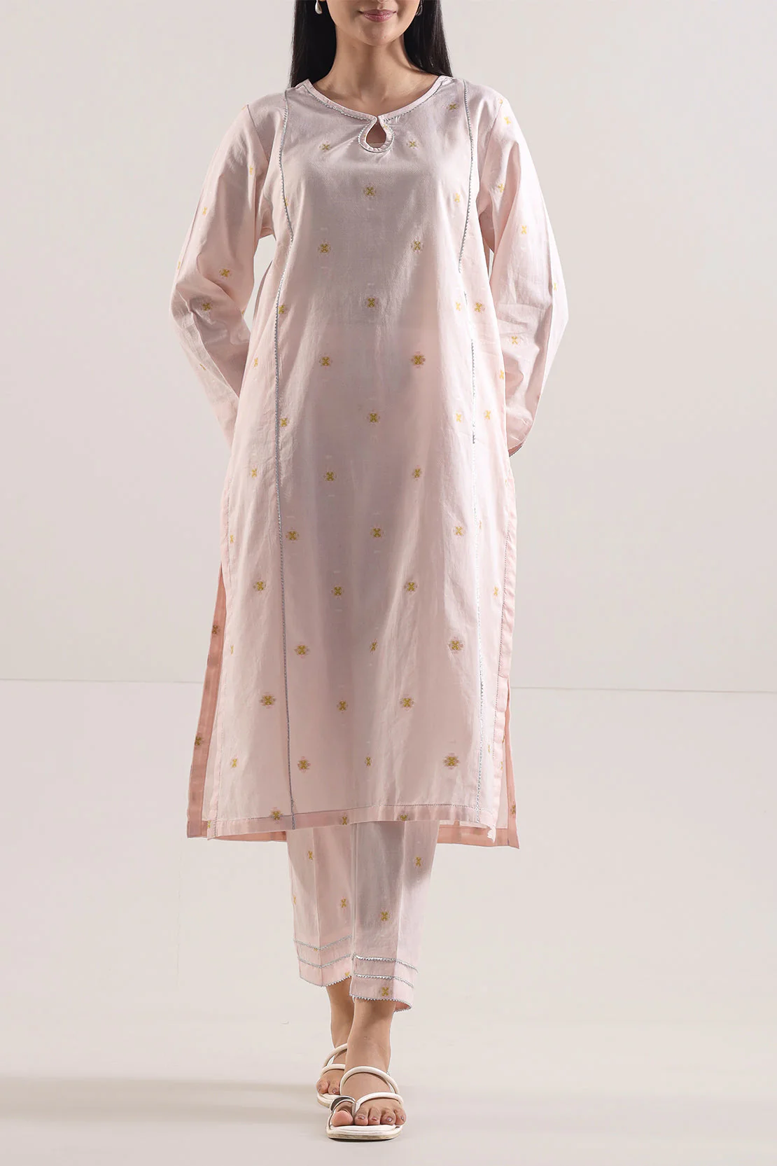 Cotton Jacquard Stitched 2 Piece (Shirt/Trouser) - Image 3