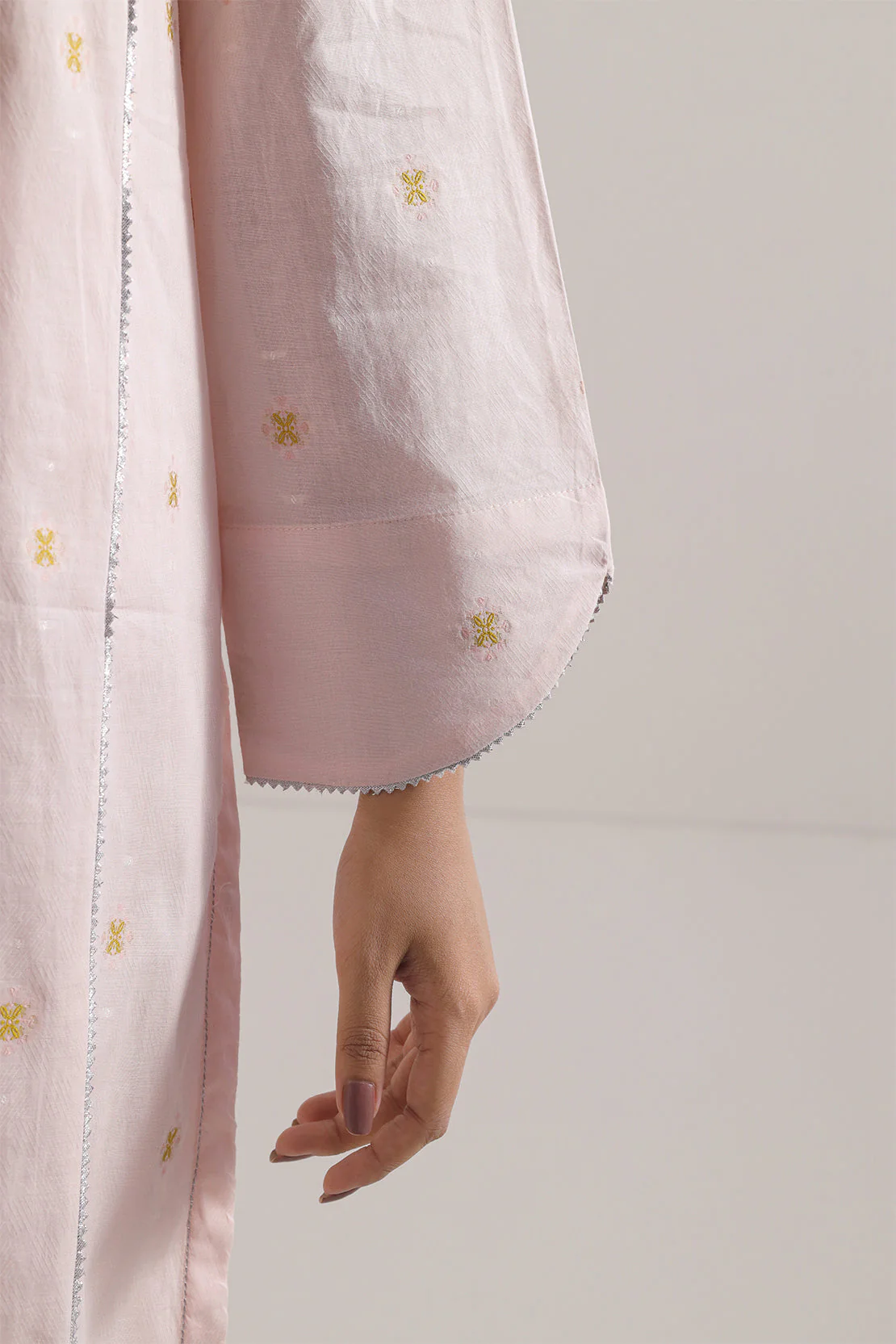 Cotton Jacquard Stitched 2 Piece (Shirt/Trouser) - Image 5