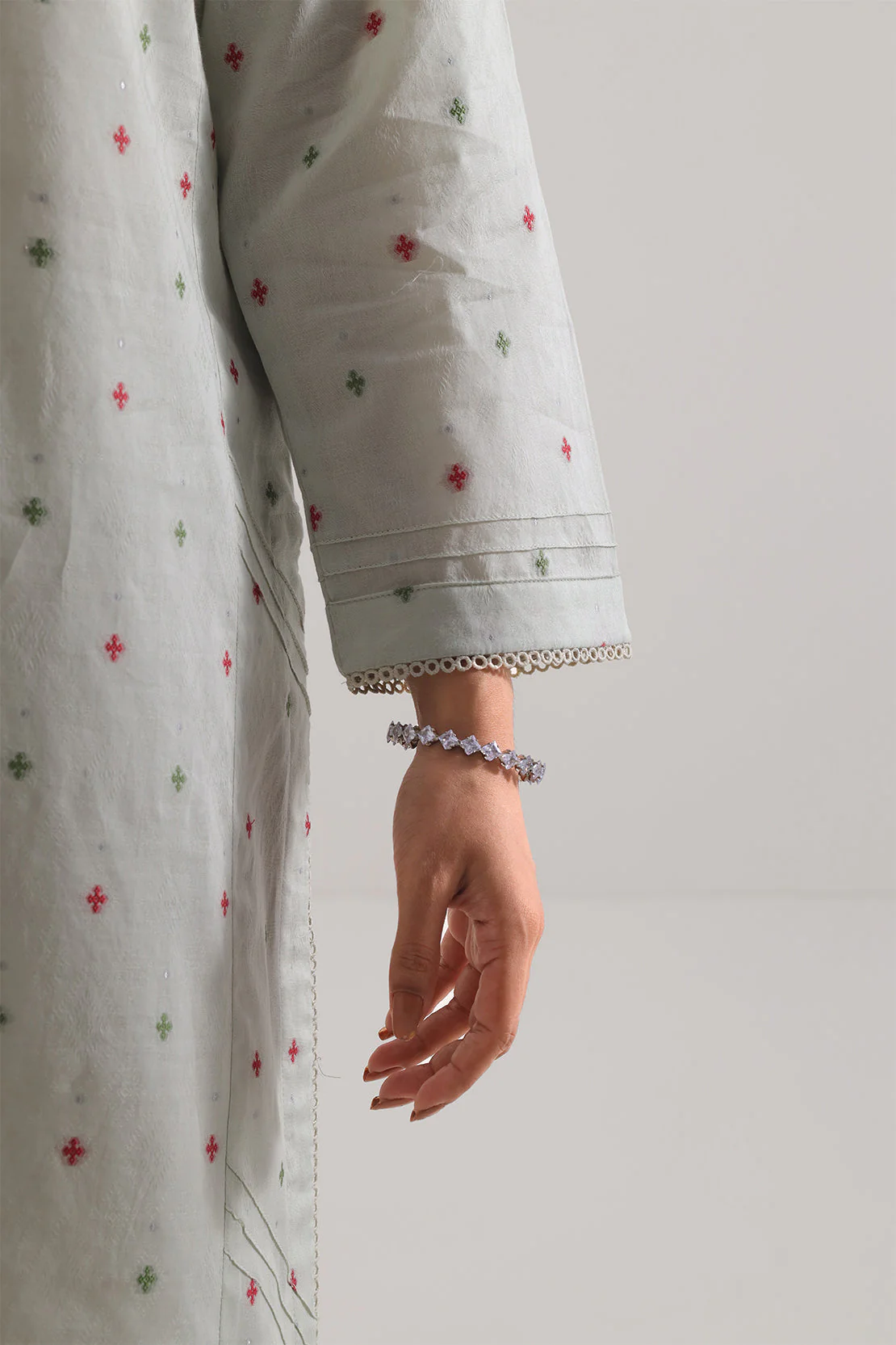 Cotton Jacquard Stitched 2 Piece (Shirt/Trouser) - Image 4