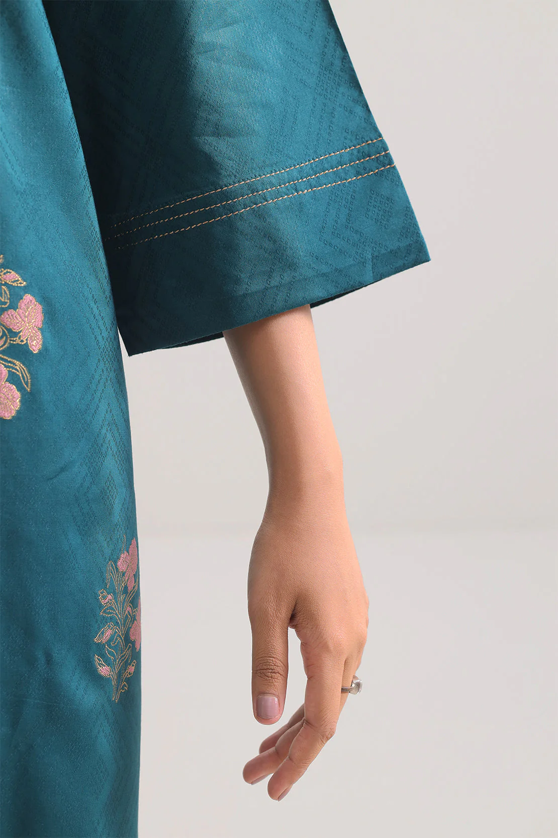 Cotton Jacquard Stitched 2 Piece (Shirt/Trouser) - Image 4