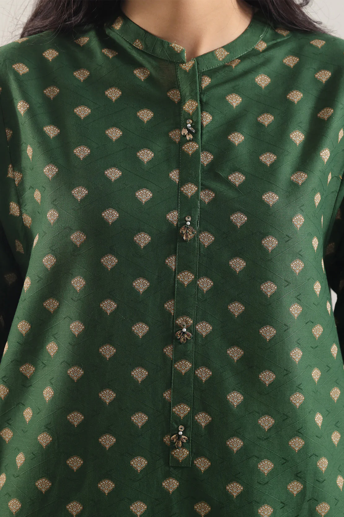 Cotton Jacquard Stitched 2 Piece (Shirt/Trouser) - Image 3