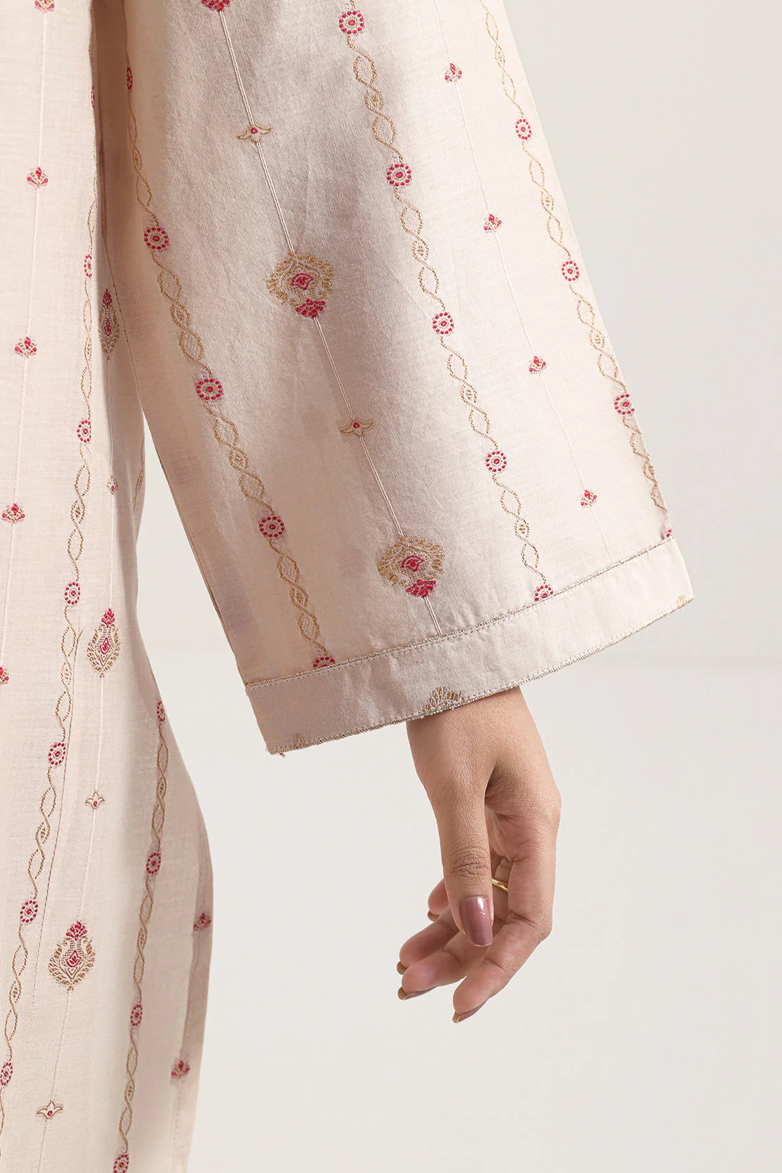 Cotton Jacquard Stitched 2 Piece (Shirt/Trouser) - Image 5