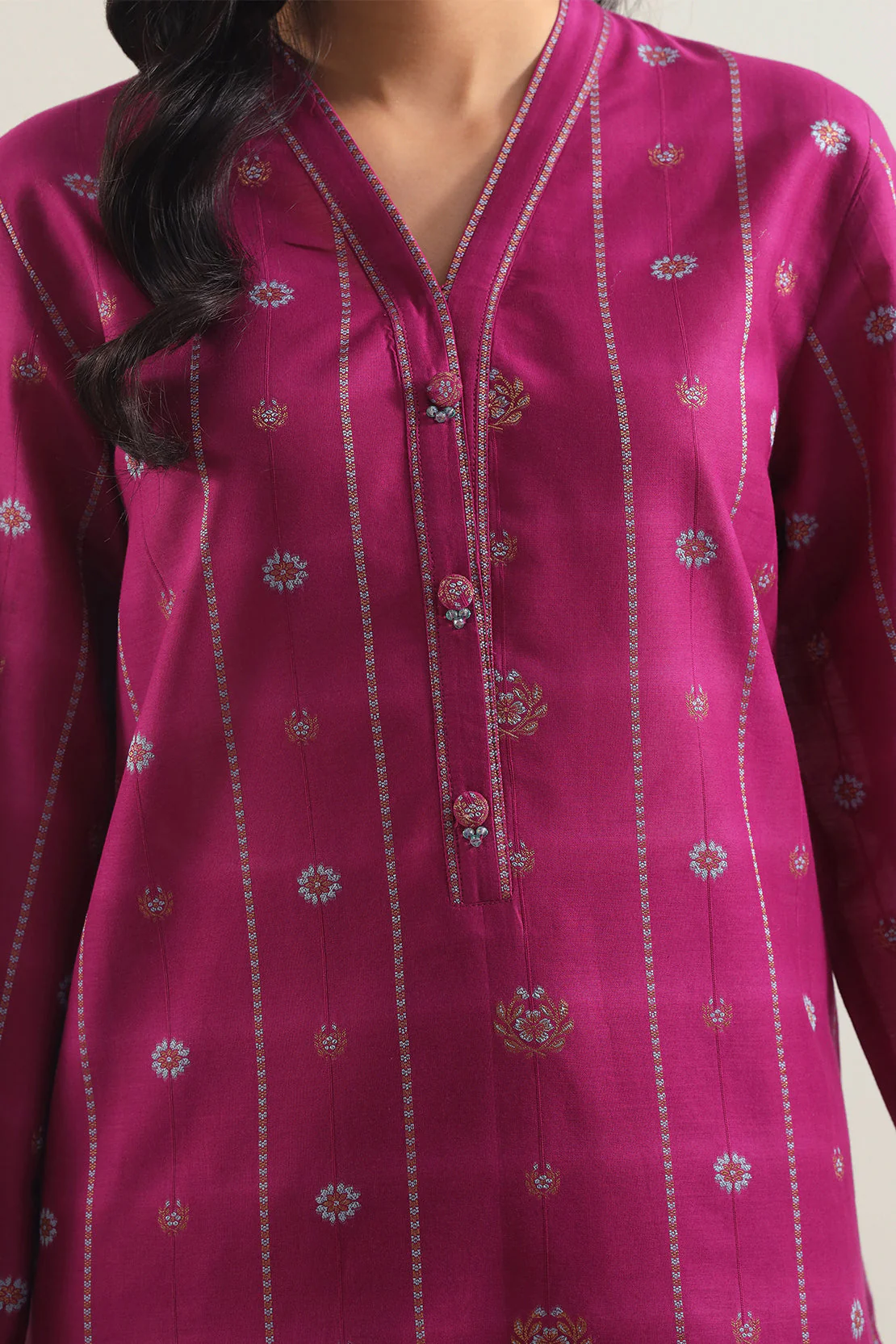 Cotton Jacquard Stitched 2 Piece (Shirt/Trouser) - Image 4