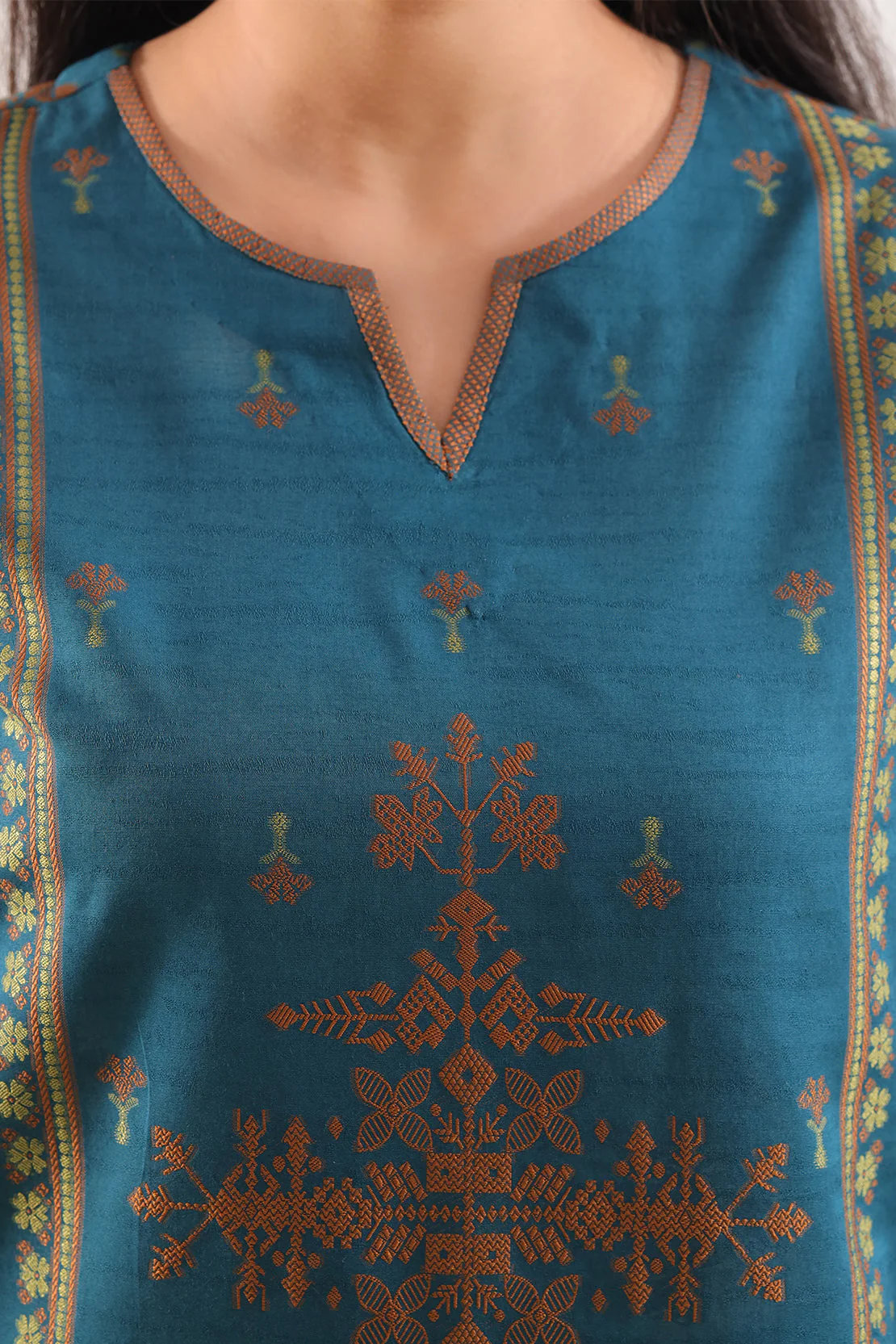 Cotton Jacquard Stitched 2 Piece (Shirt/Trouser) - Image 4