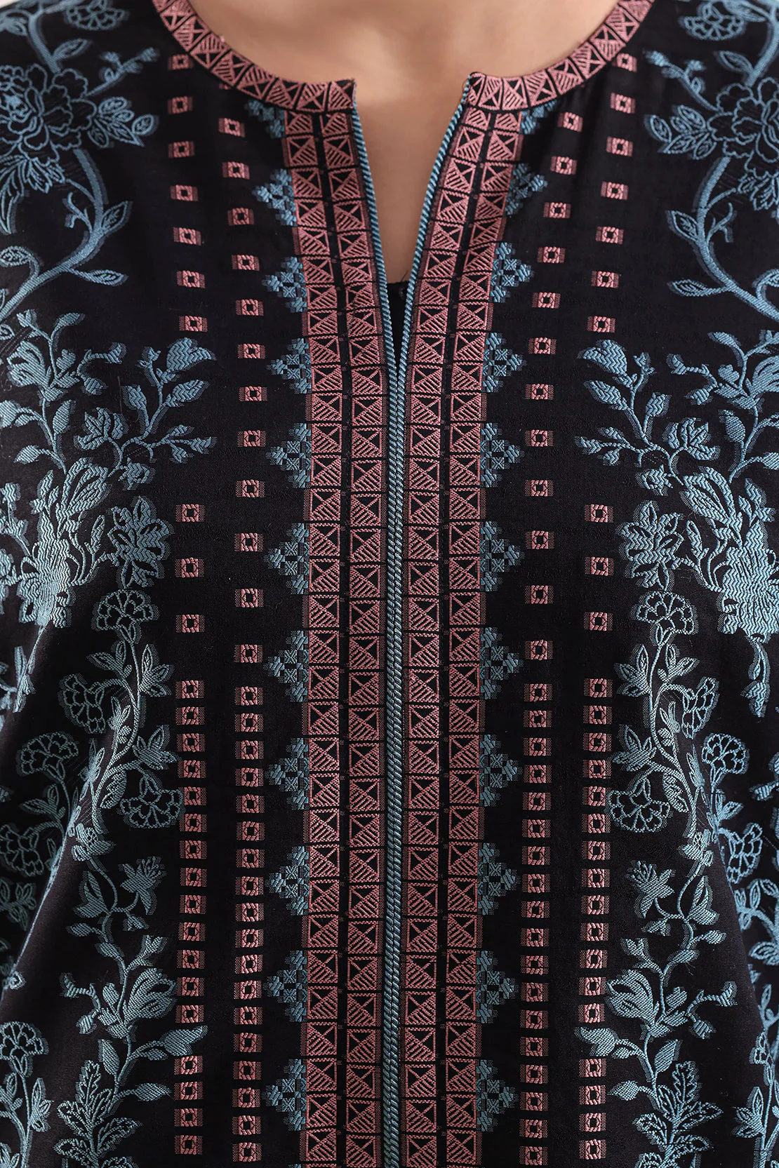 Cotton Jacquard Stitched 2 Piece (Shirt/Trouser) - Image 4