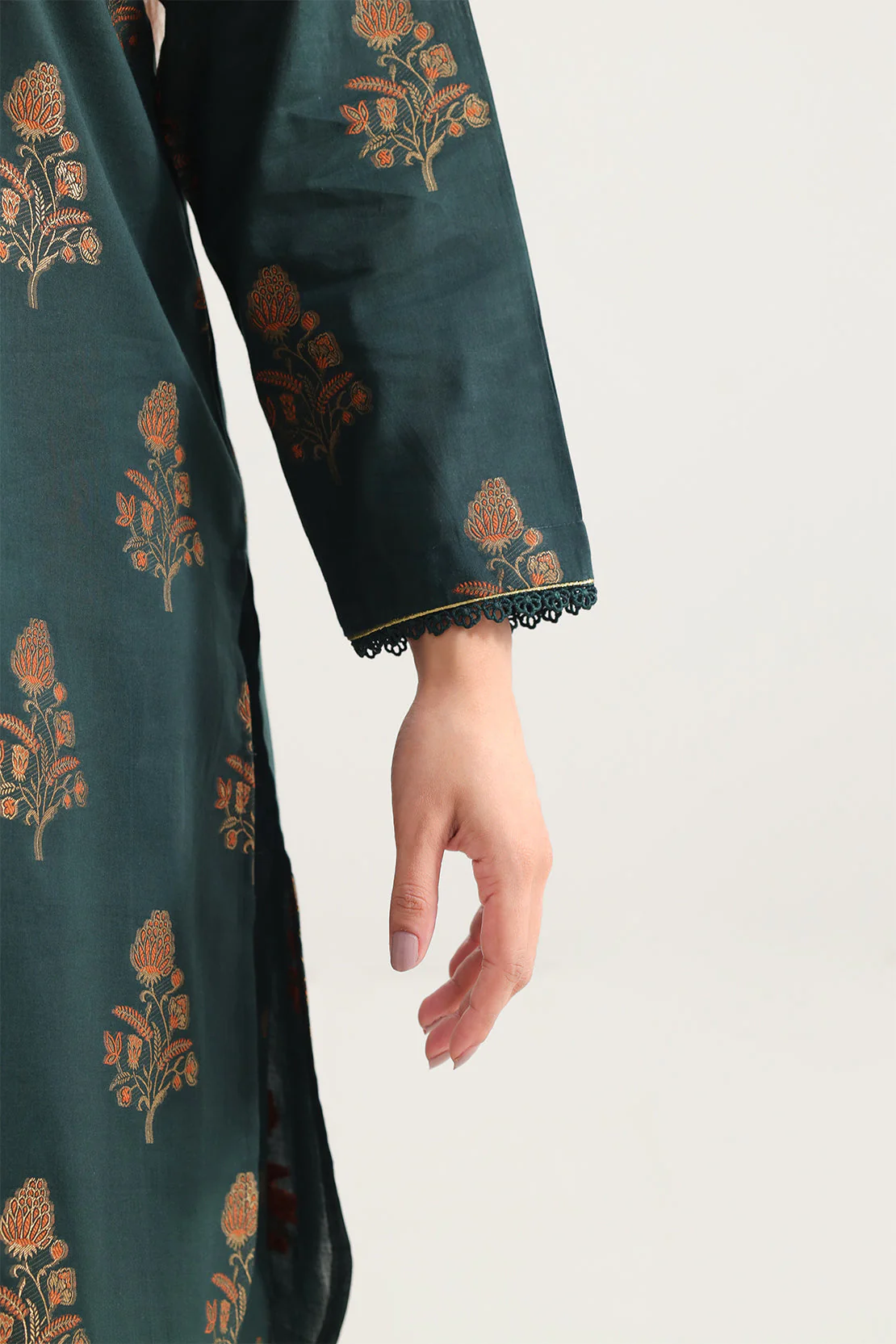 Cotton Jacquard Stitched 2 Piece (Shirt/Trouser) - Image 4