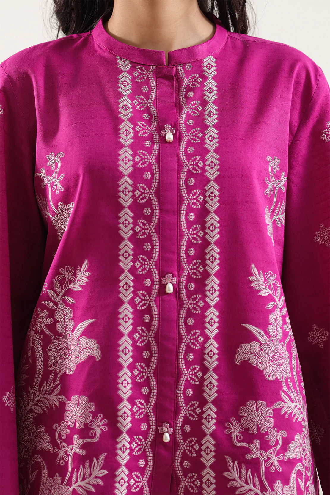 Cotton Jacquard Stitched 2 Piece (Shirt/Trouser) - Image 3