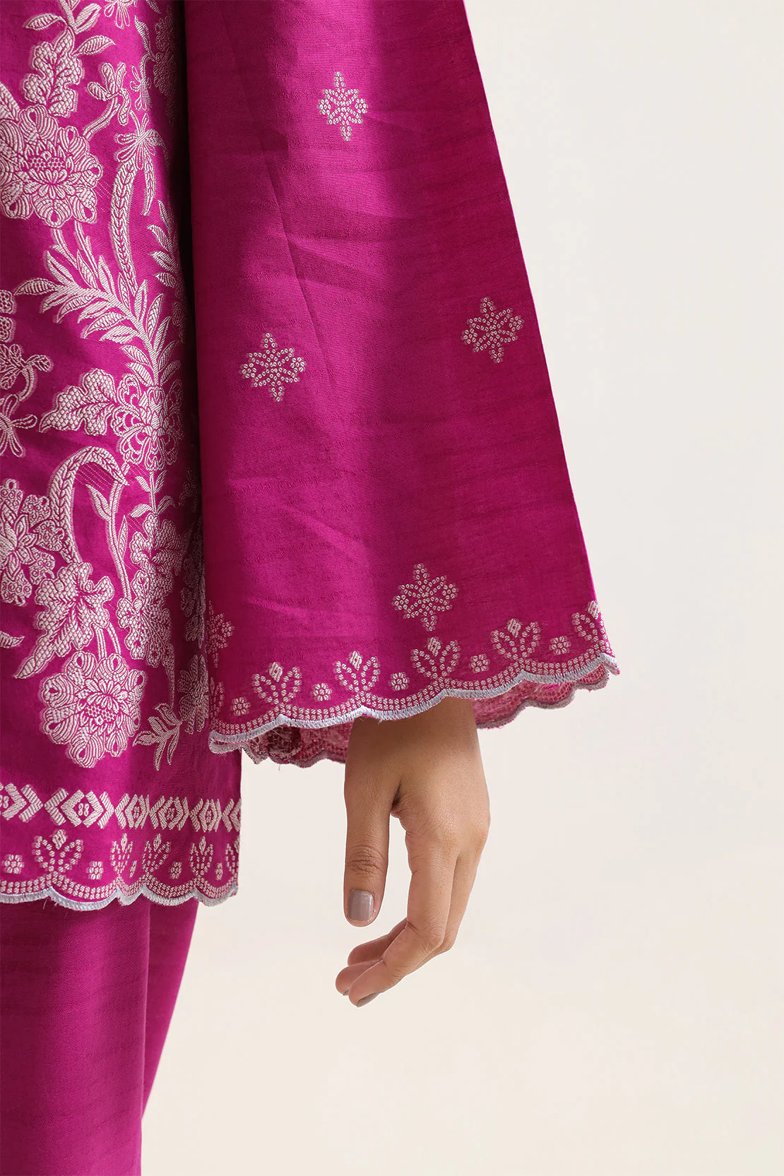 Cotton Jacquard Stitched 2 Piece (Shirt/Trouser) - Image 4