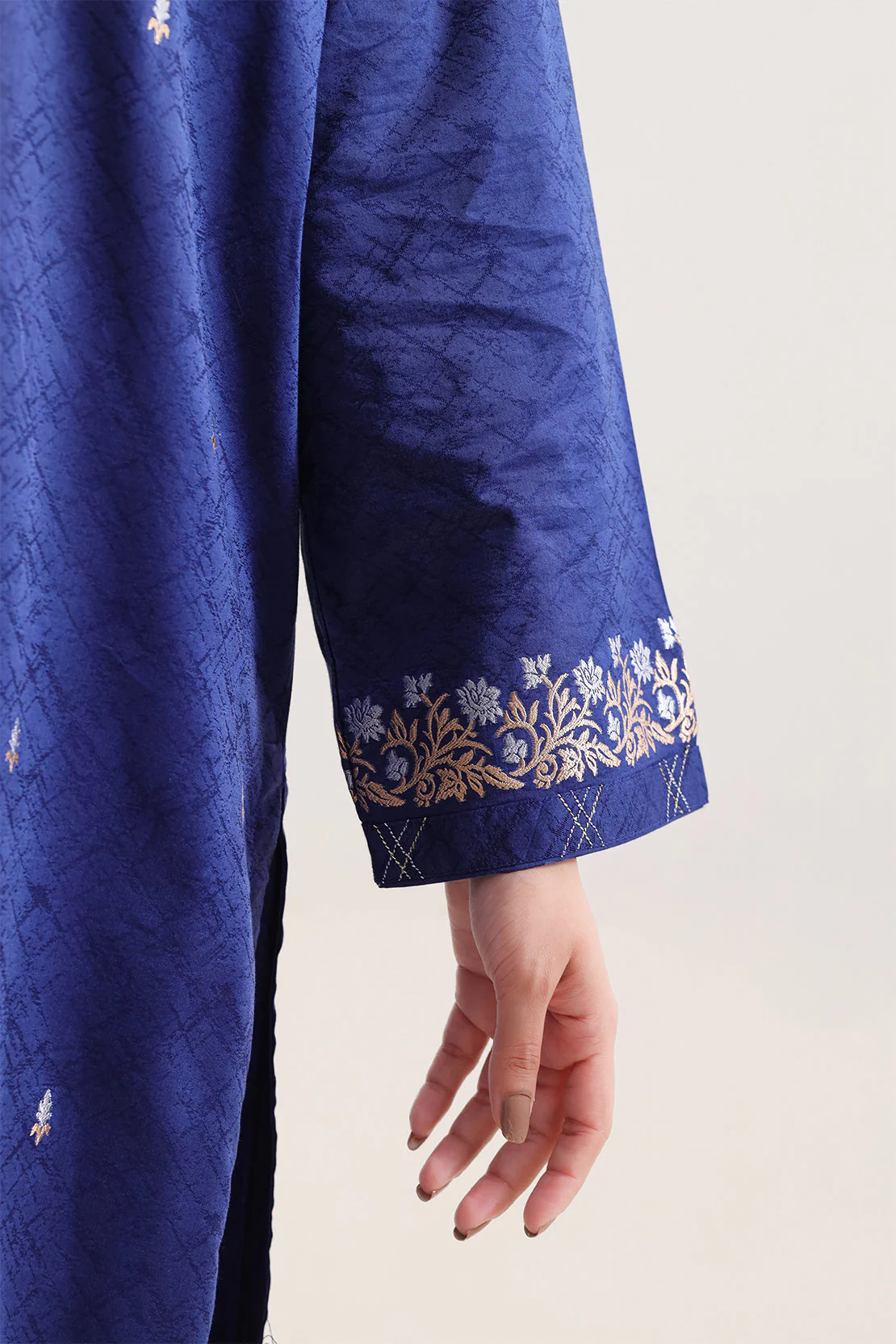 Cotton Jacquard Stitched 2 Piece (Shirt/Trouser) - Image 4