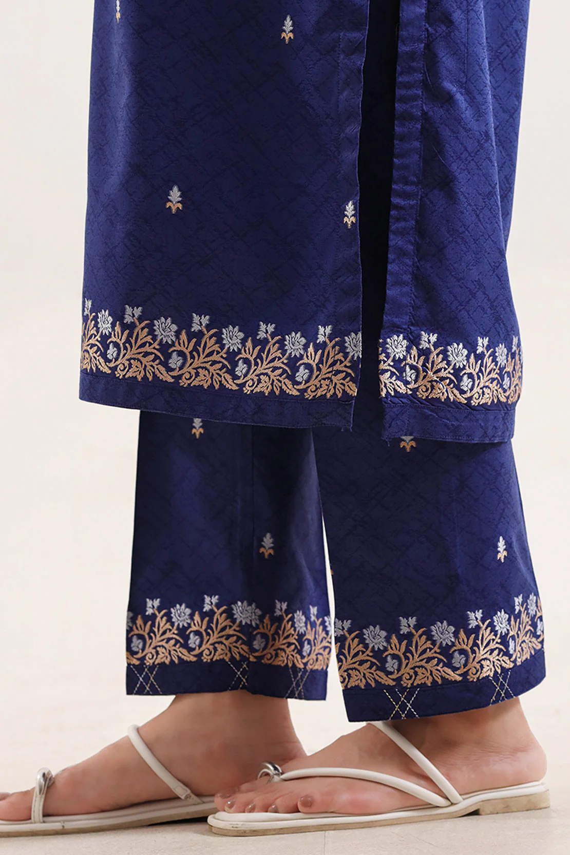 Cotton Jacquard Stitched 2 Piece (Shirt/Trouser) - Image 5