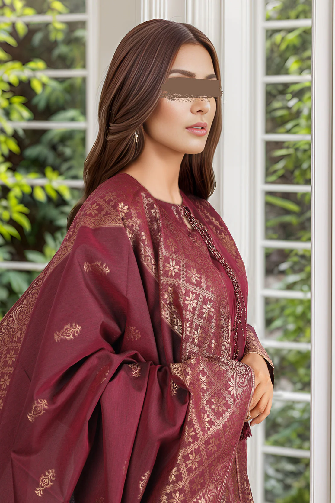 Cotton Jacquard Stitched 3 Piece - Image 3