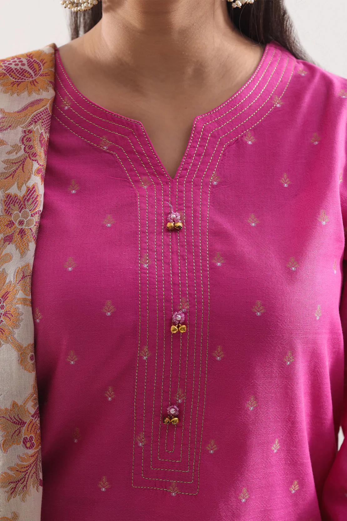 Cotton Jacquard Stitched 3 Piece - Image 3
