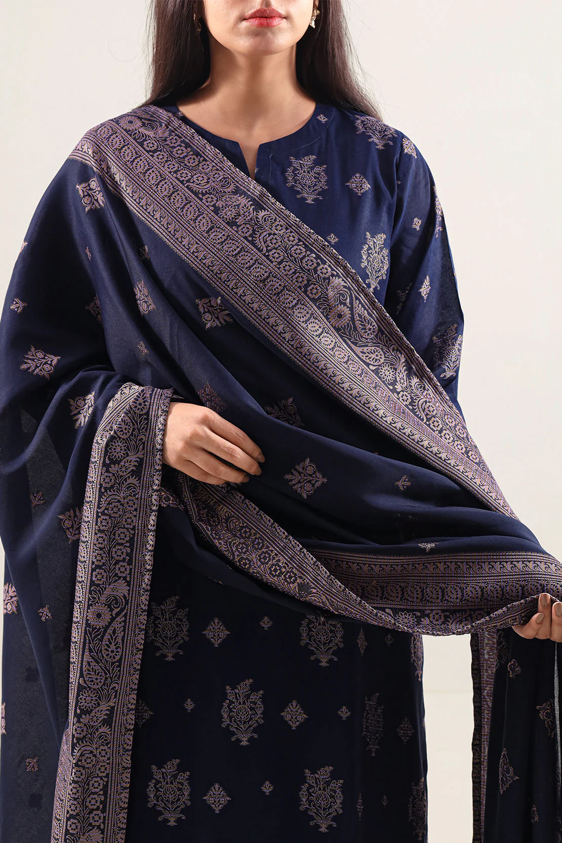 Cotton Jacquard Stitched 3 Piece - Image 2