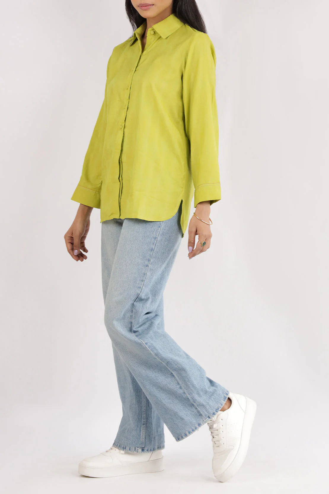 Cotton Jacquard Stitched Fusion Tops - Image 3