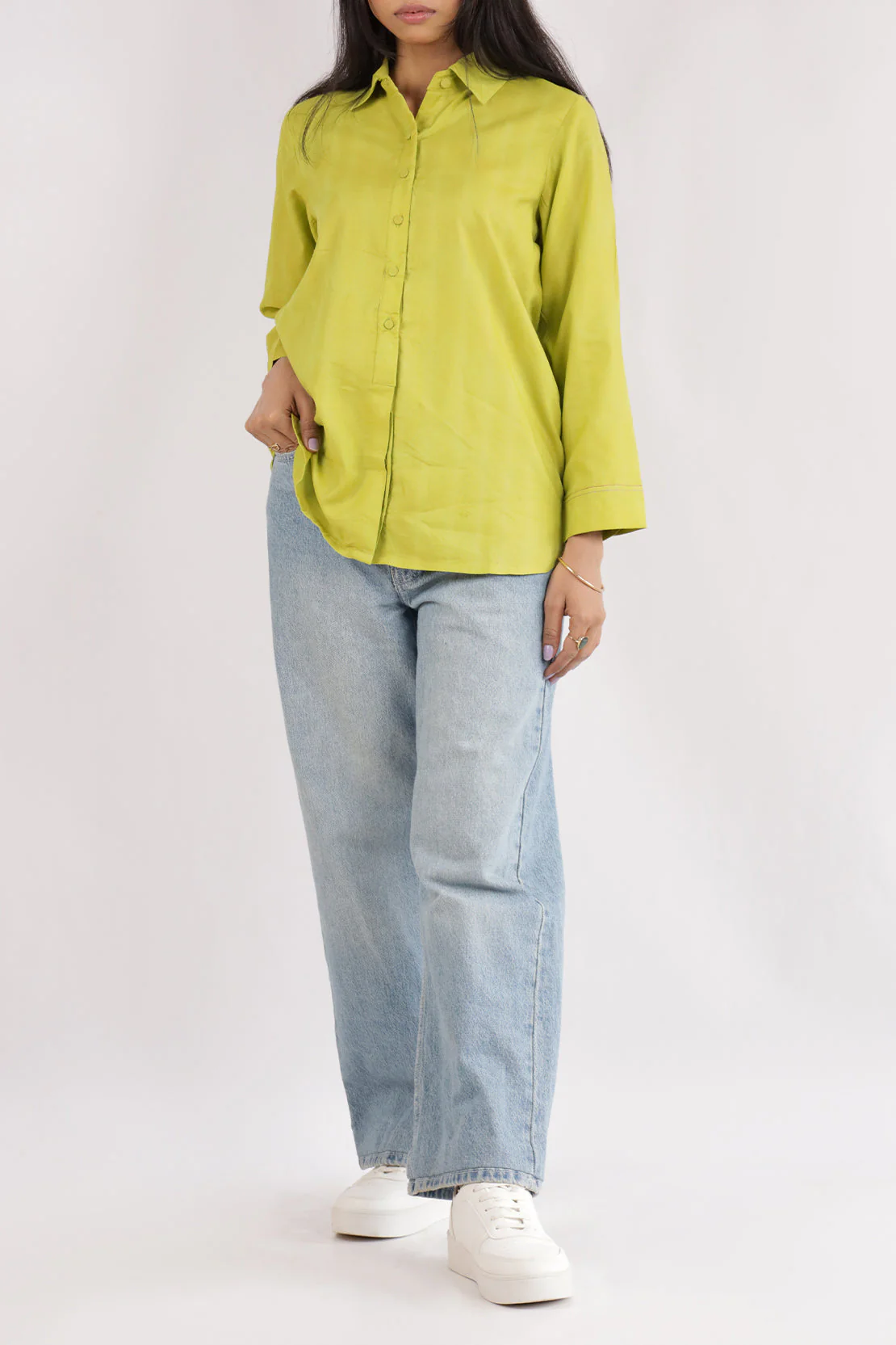 Cotton Jacquard Stitched Fusion Tops - Image 4