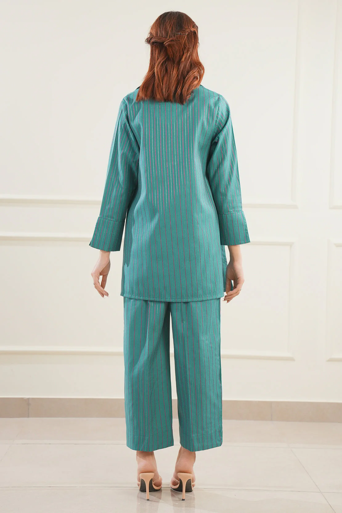 Cotton Jacquard Stitched Shirt - Image 4