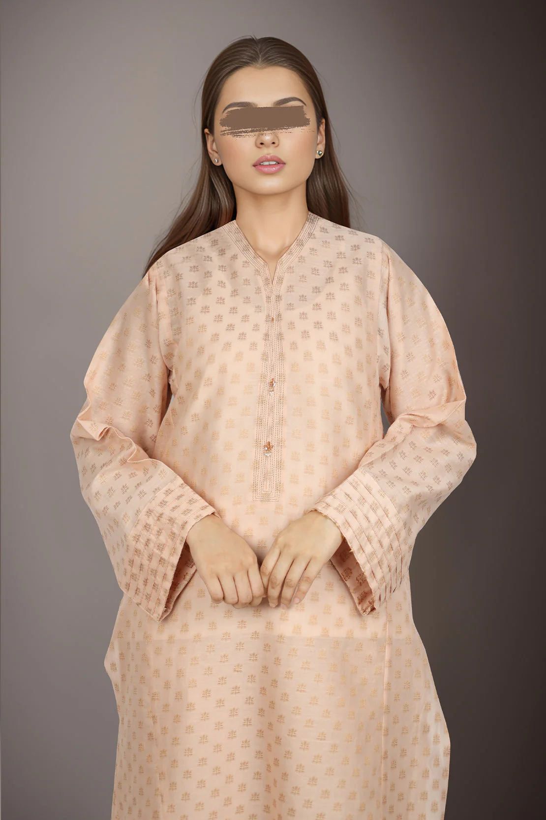 Cotton Jacquard Stitched shirt - Image 3