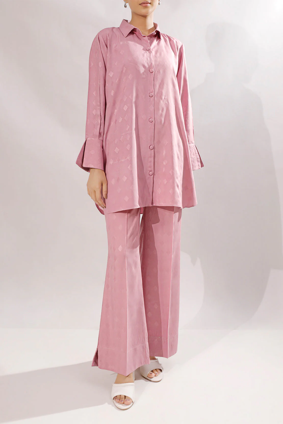 Cotton Jacquard Stitched Shirt