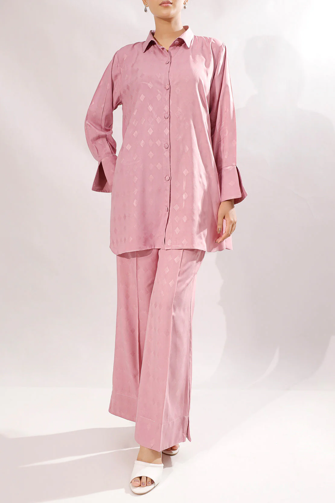 Cotton Jacquard Stitched Shirt - Image 3