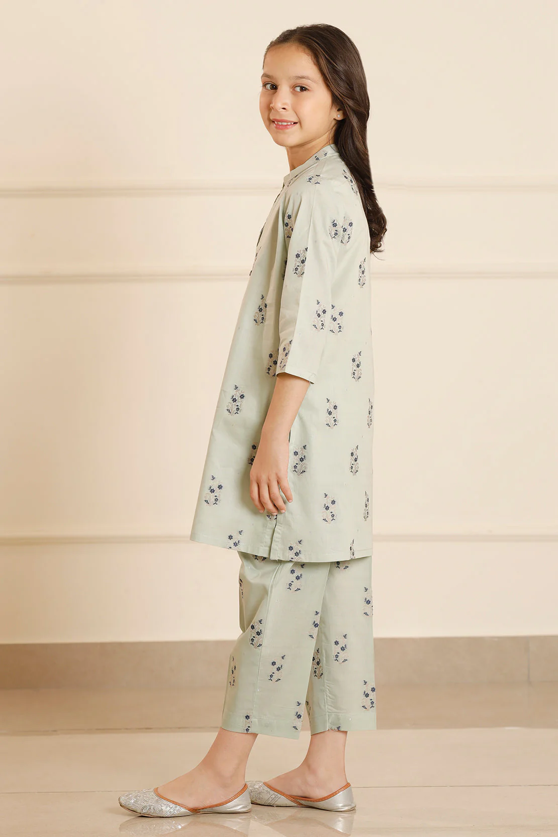 Cotton Jacquard  Stitched Shirt/trouser For Kids - Image 4