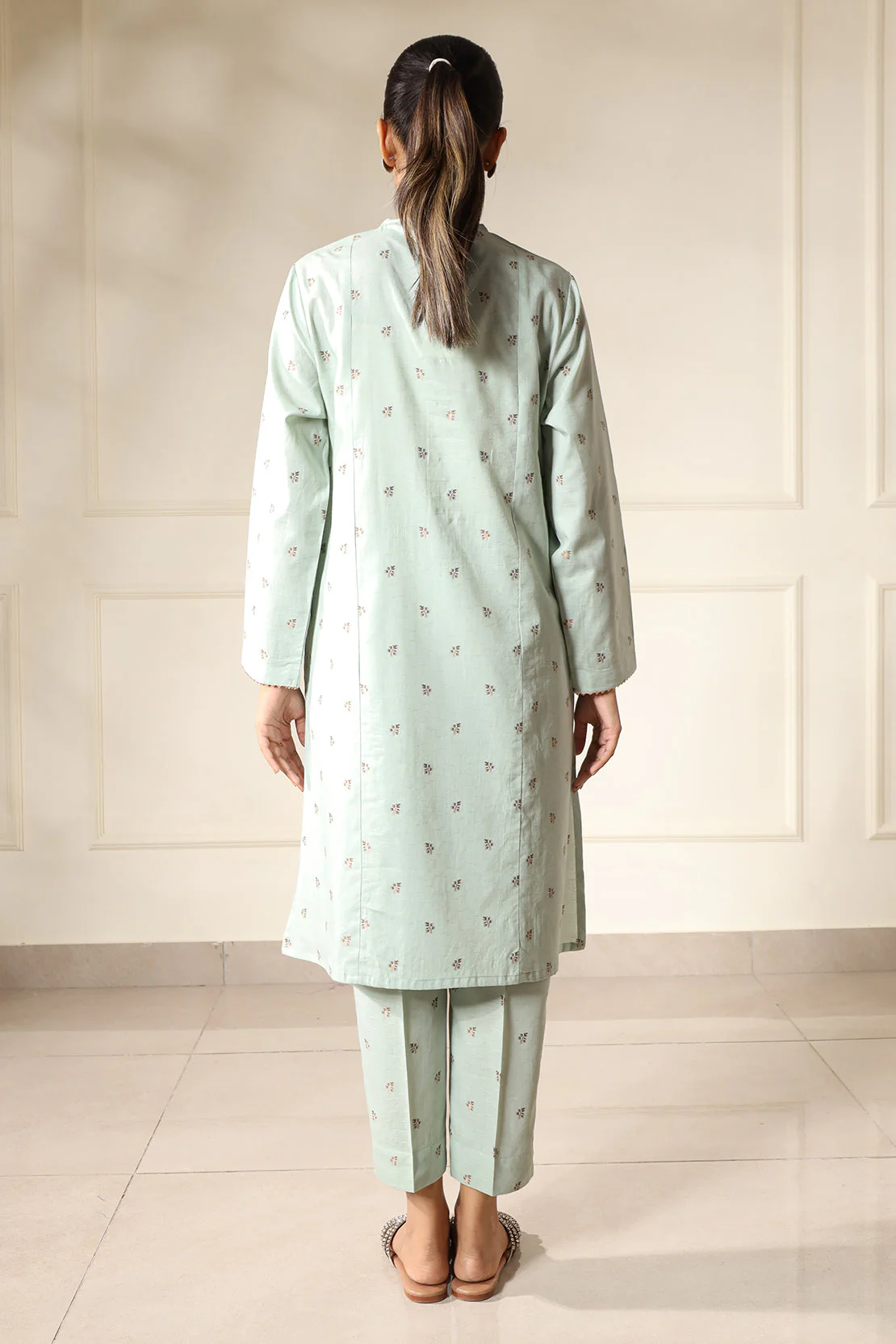 Cotton Jacquard Stitched Shirt - Image 5