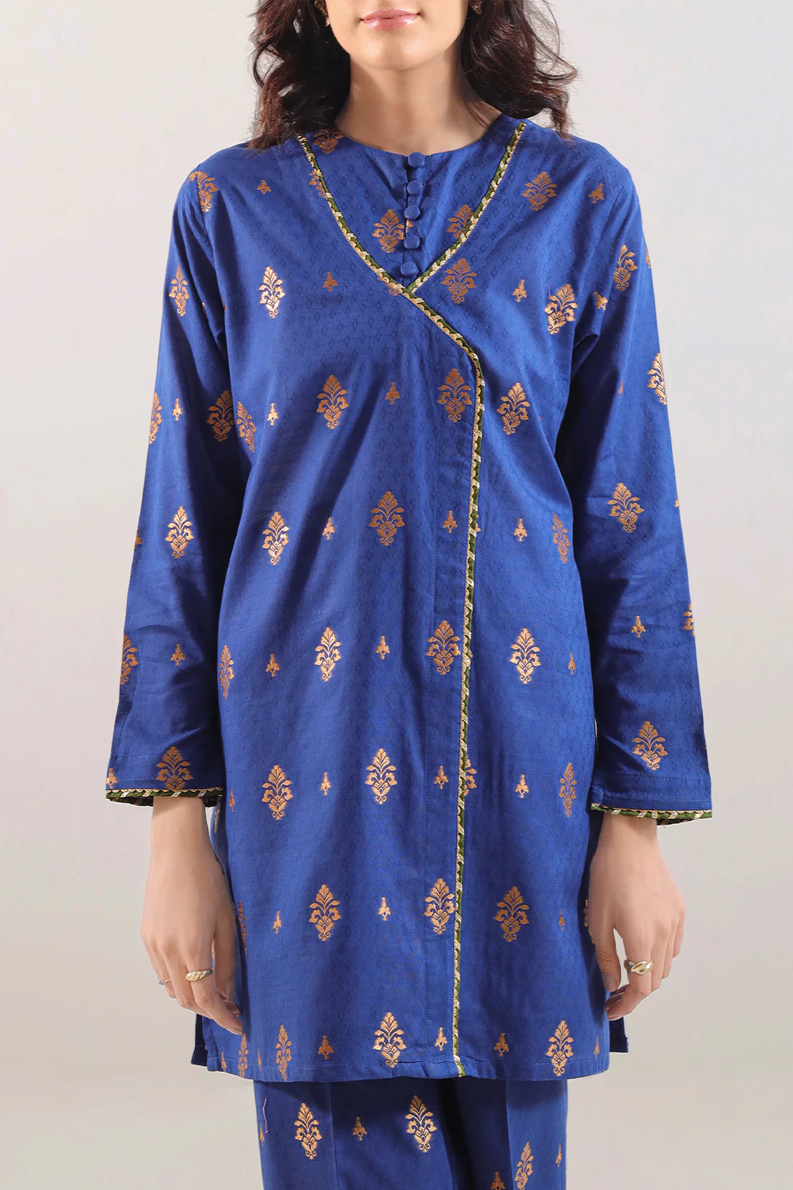 Cotton Jacquard Stitched Shirt - Image 2