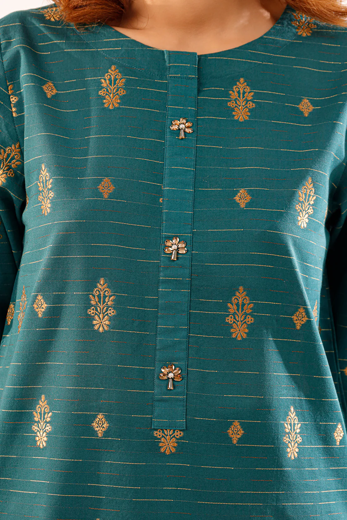 Cotton Jacquard Stitched Shirt - Image 6