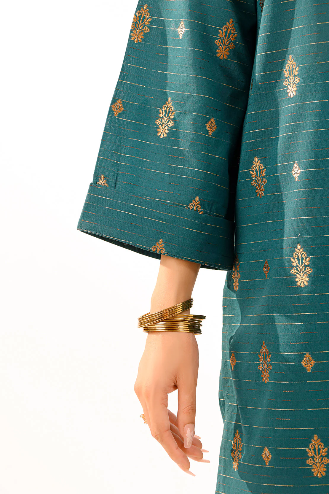 Cotton Jacquard Stitched Shirt - Image 7