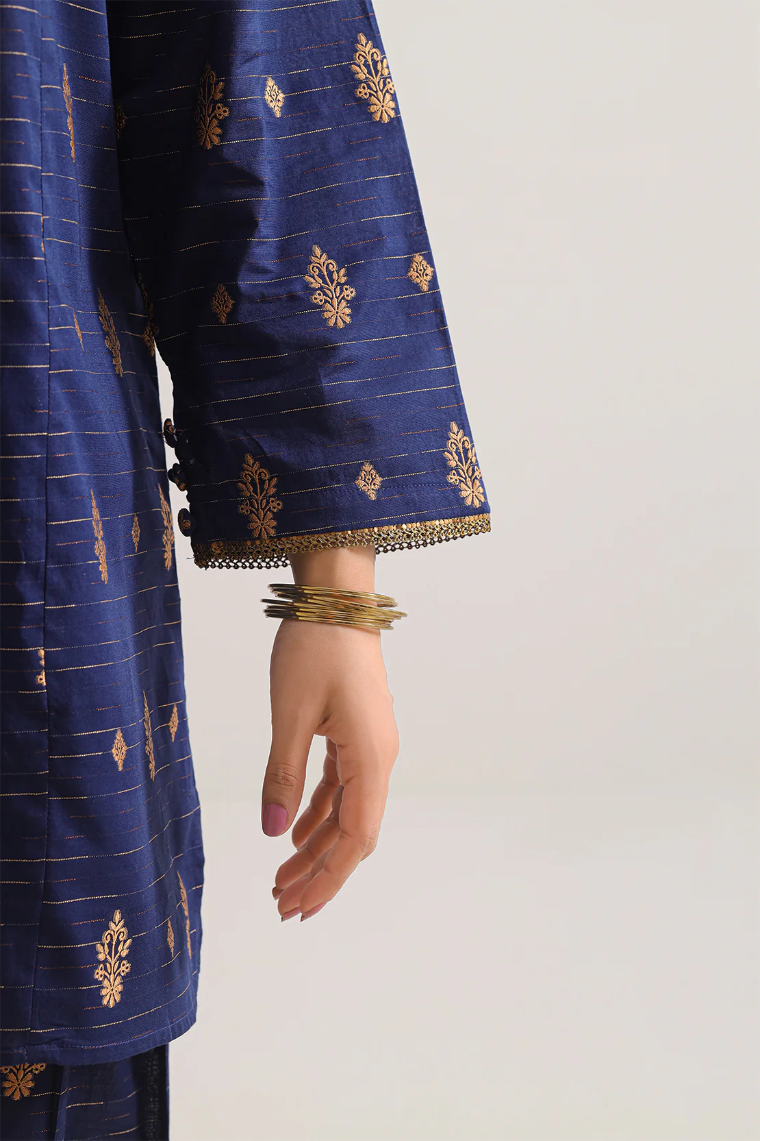 Cotton Jacquard Stitched Shirt - Image 5