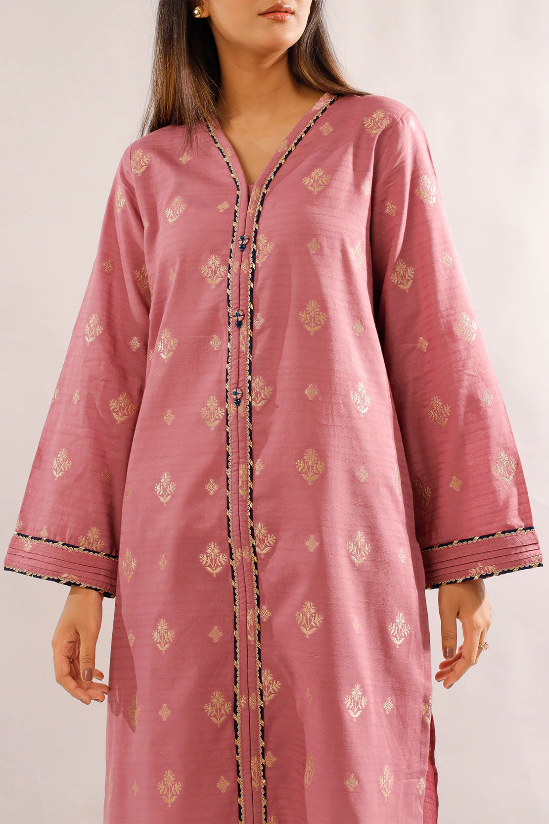 Cotton Jacquard Stitched Shirt - Image 3