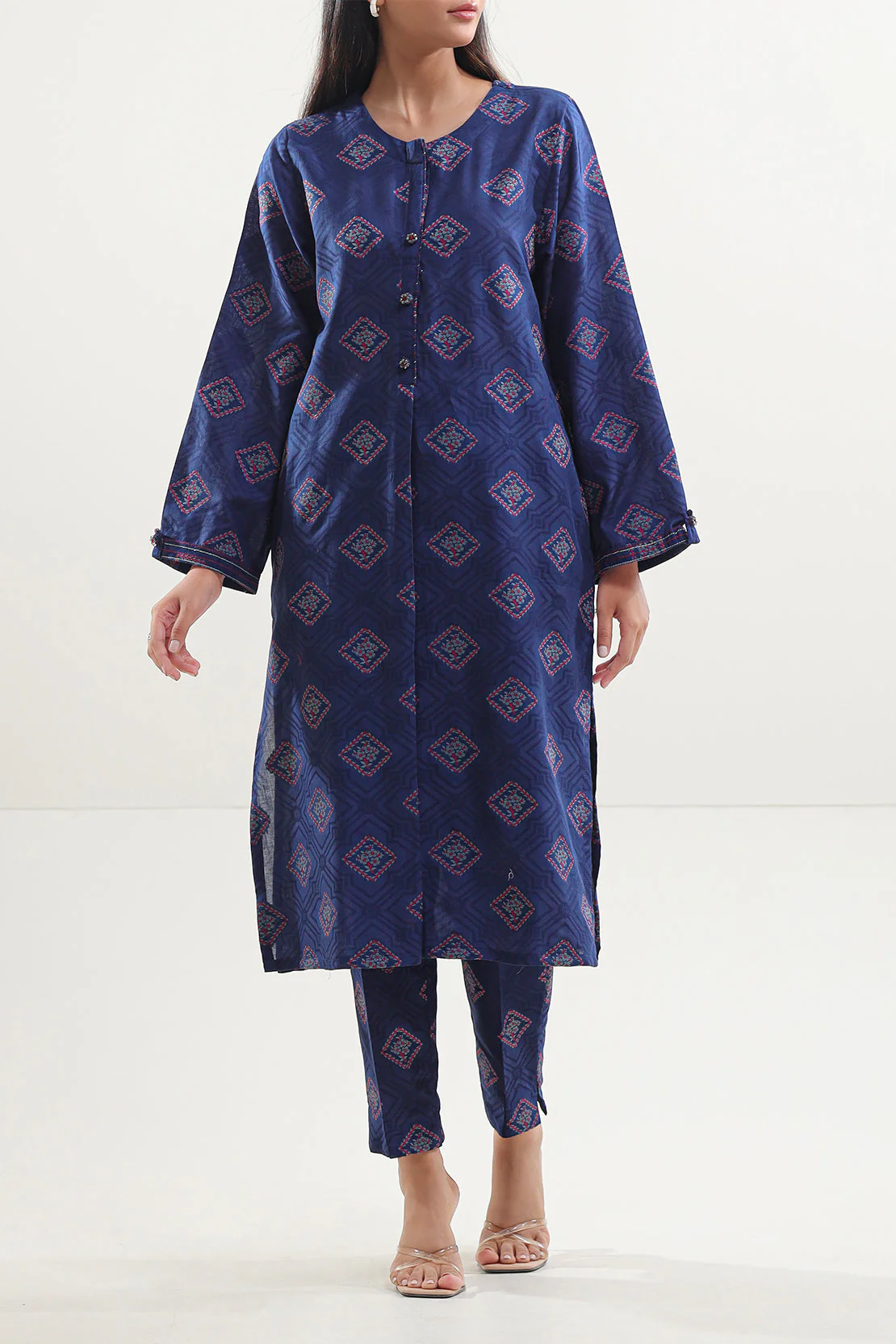 Cotton Jacquard Stitched Shirt