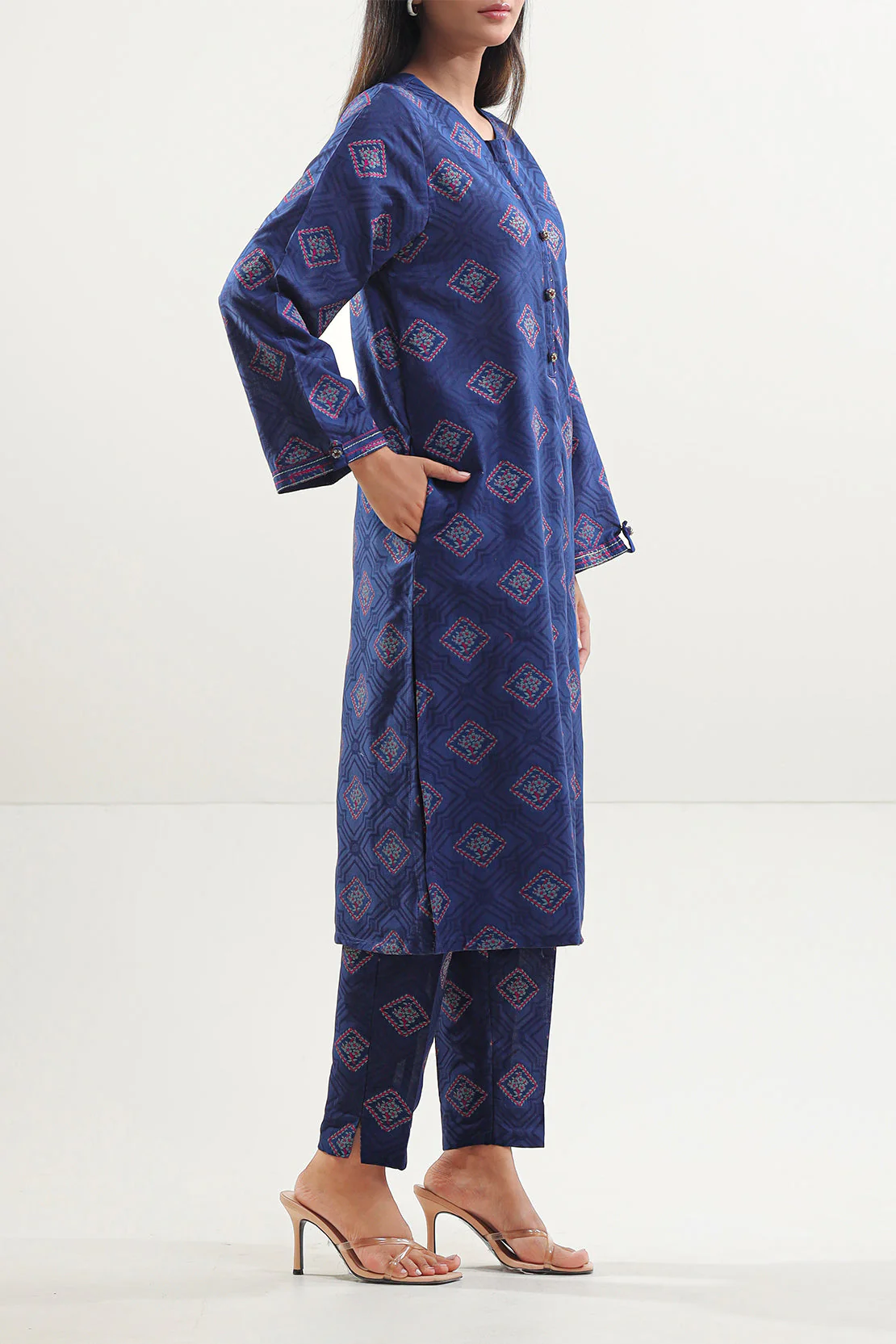 Cotton Jacquard Stitched Shirt - Image 2