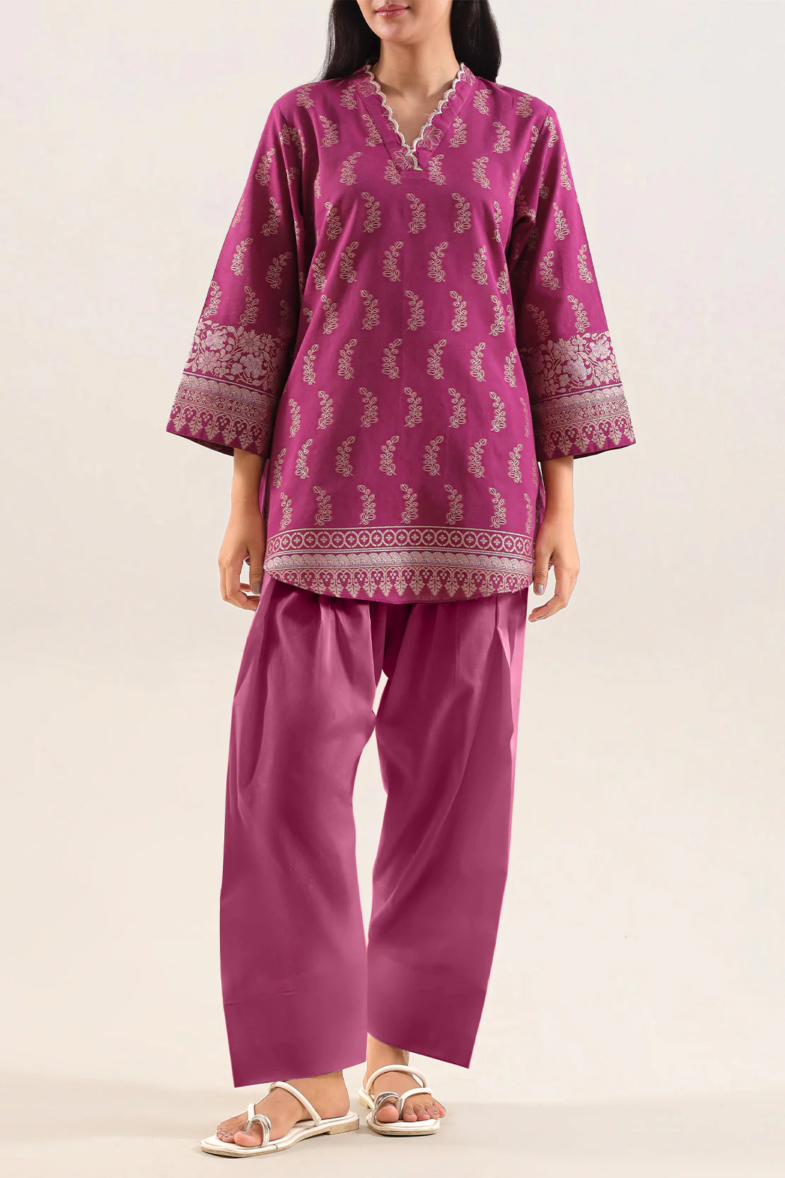 Cotton Jacquard Stitched Shirt - Image 3