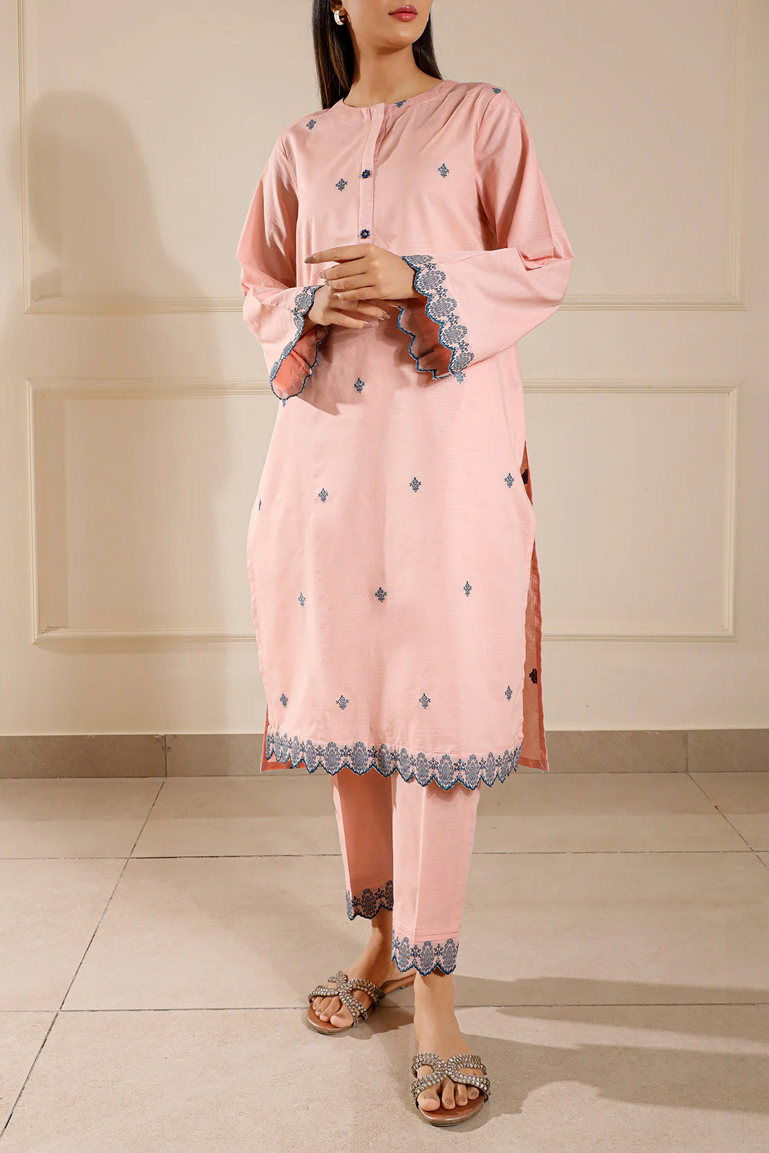 Cotton Jacquard Stitched Shirt - Image 2