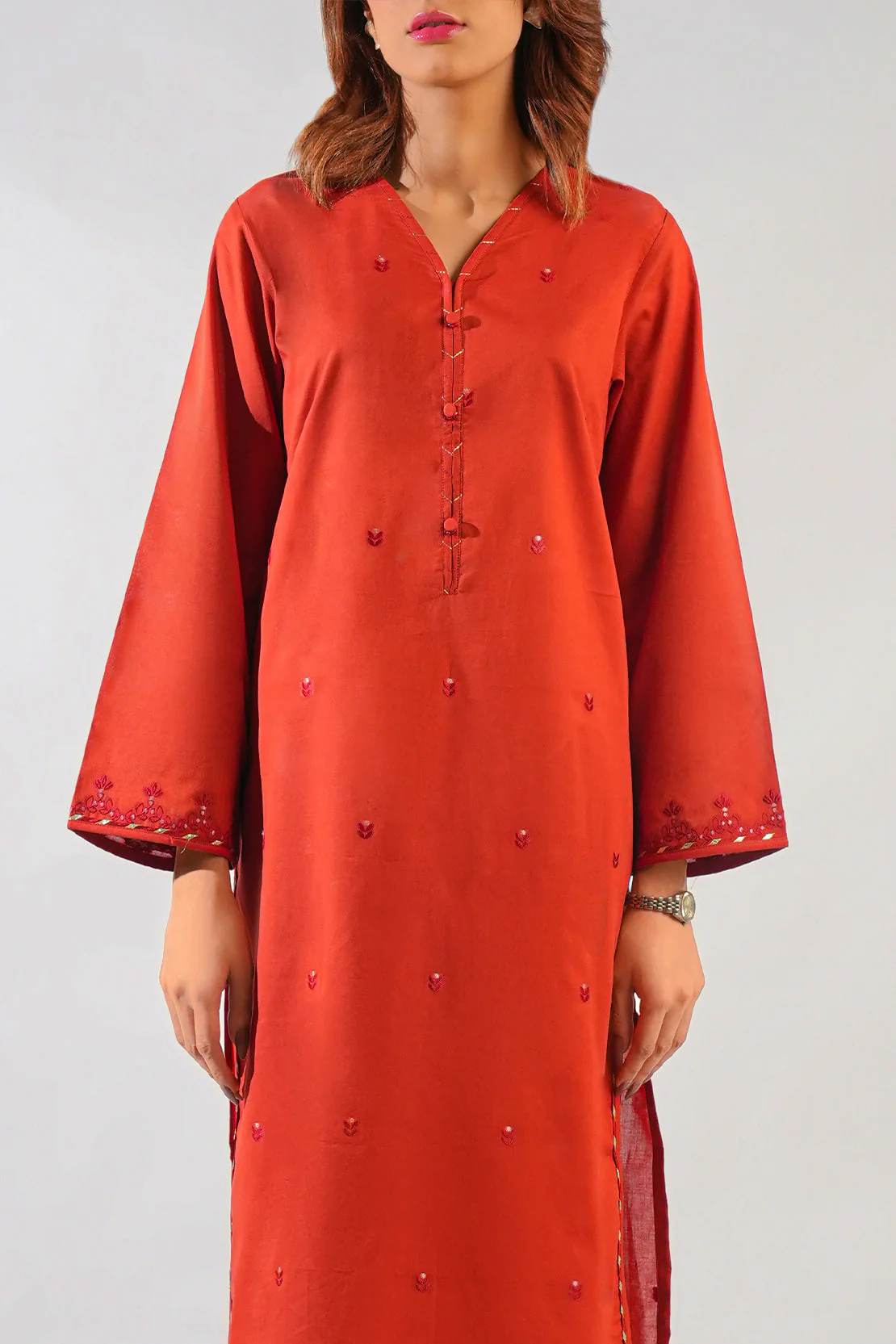 Cotton Jacquard Stitched Shirt - Image 3
