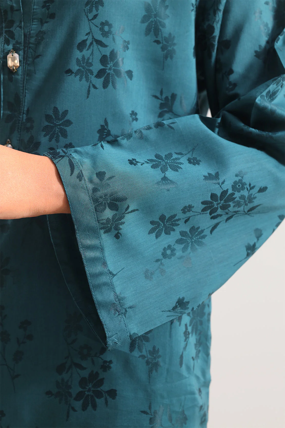 Cotton Jacquard Stitched Shirt - Image 5