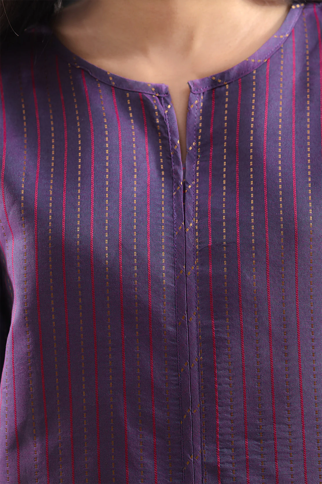 Cotton Jacquard Stitched Shirt - Image 3