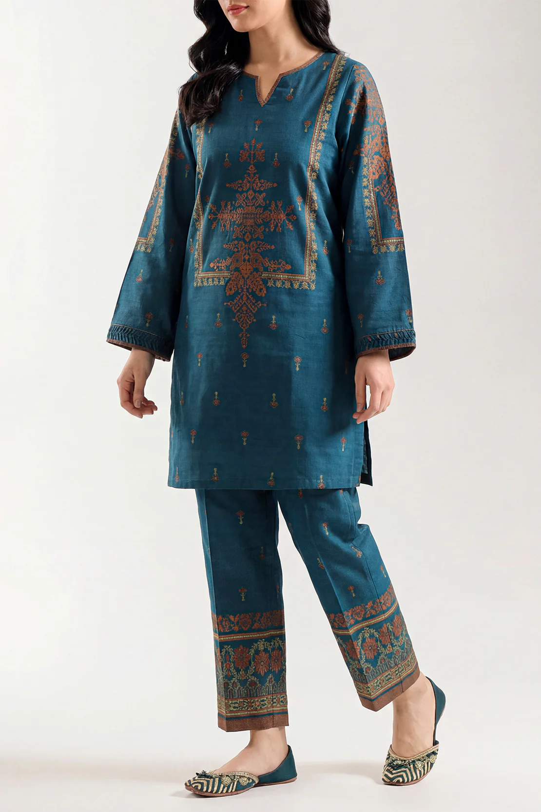 Cotton Jacquard Stitched Shirt