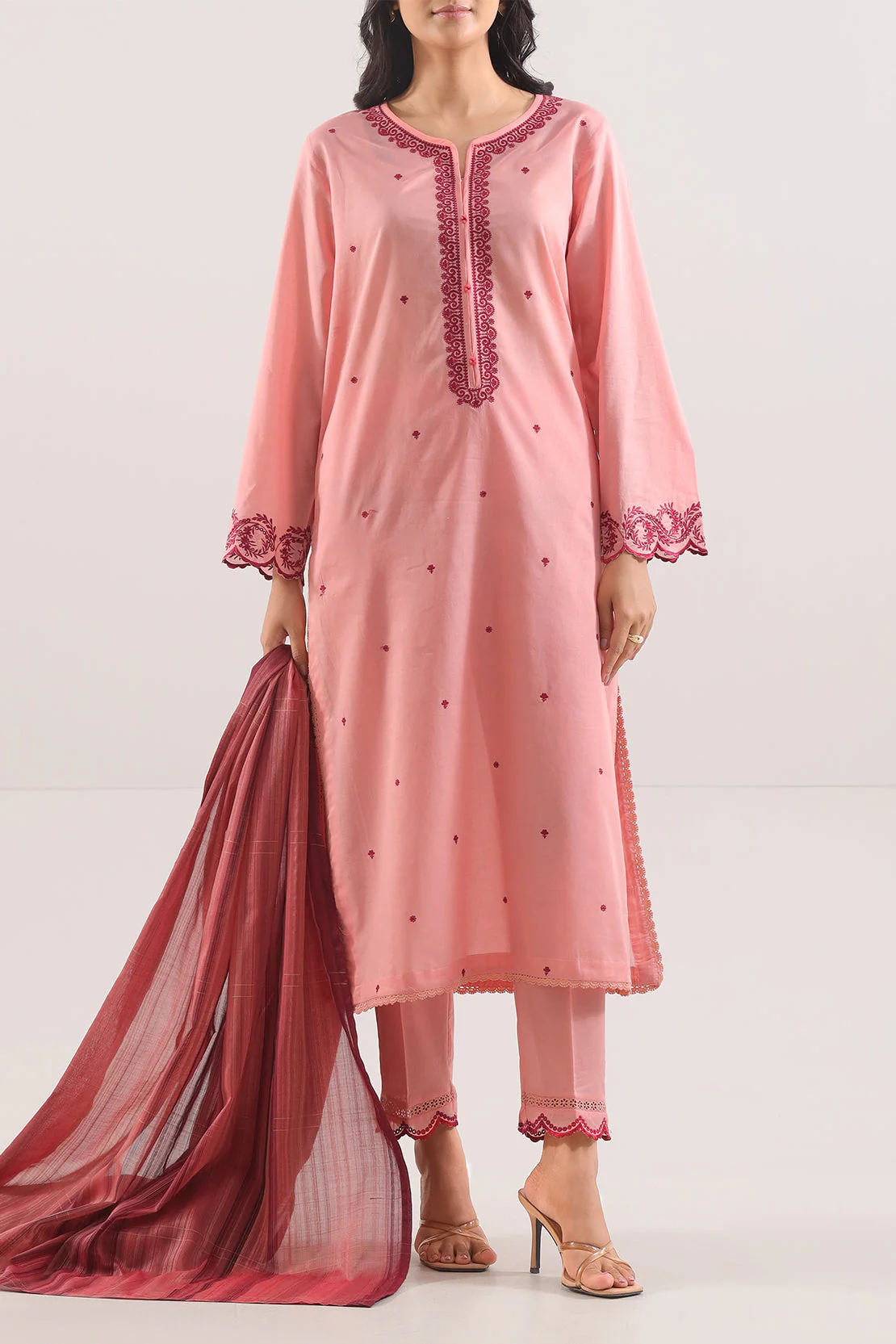 Cotton Jacquard Dupatta - Image 3