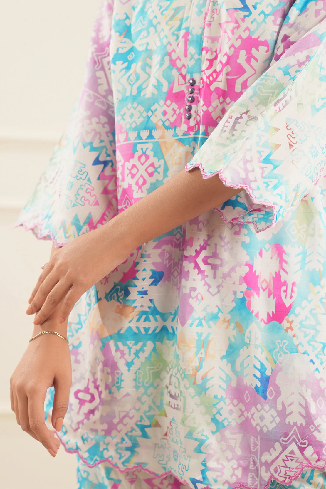 Cotton Self Jacquard Stitched 2 Piece (Shirt/Trouser) - Image 7