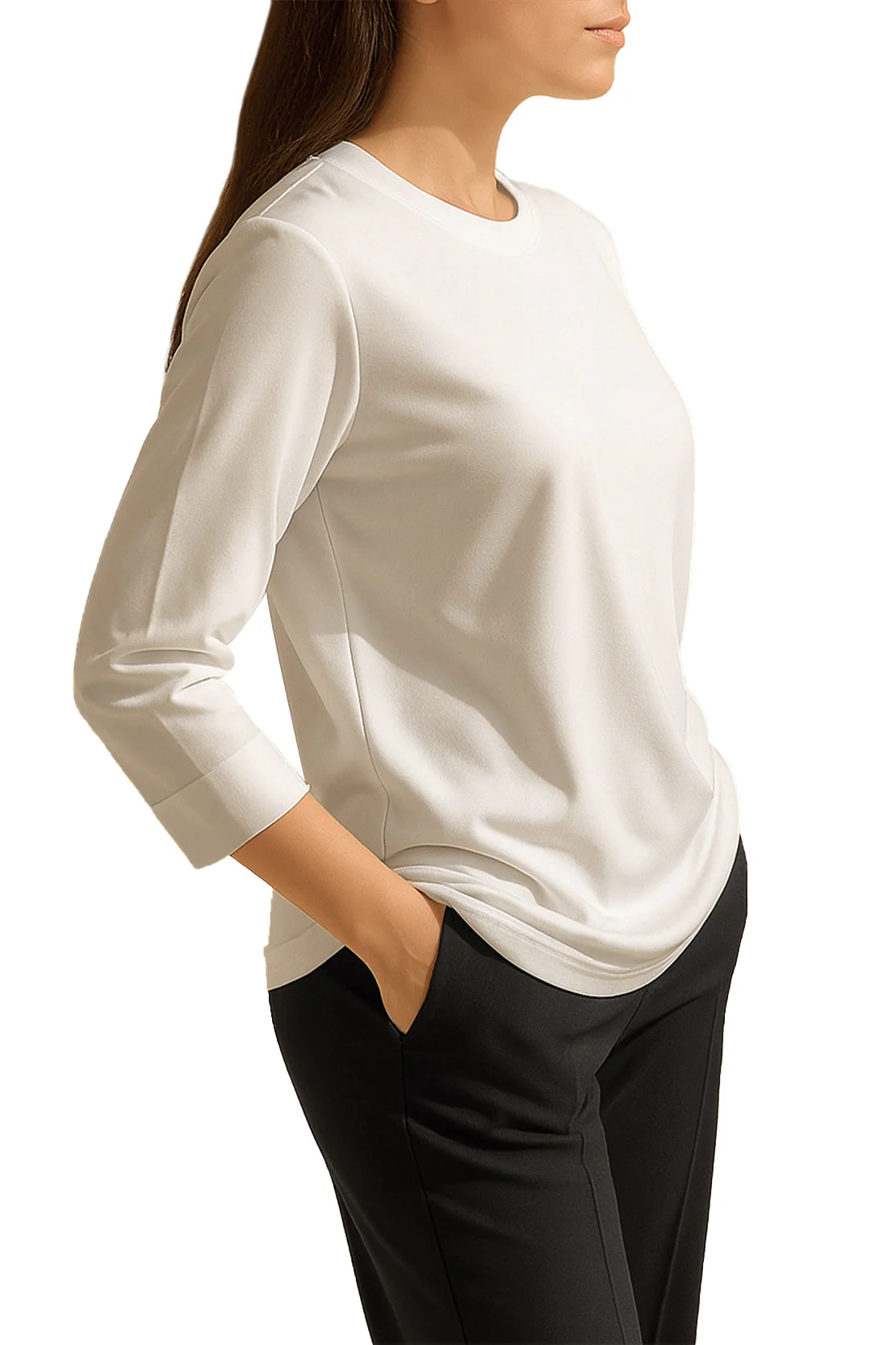 Crew Neck Tee Shirt - Image 4
