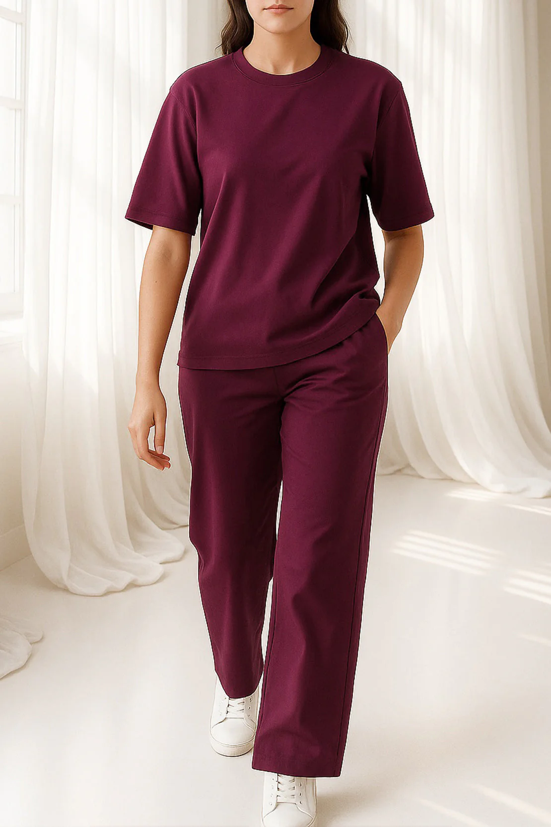 Drop Shoulder Tee Shirt - Image 3
